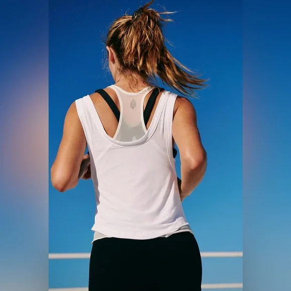 NWOT Tempo Double Vision tank by FP Movement from Free People in size Medium - Picture 9 of 10